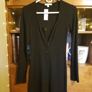 Black sweater dress